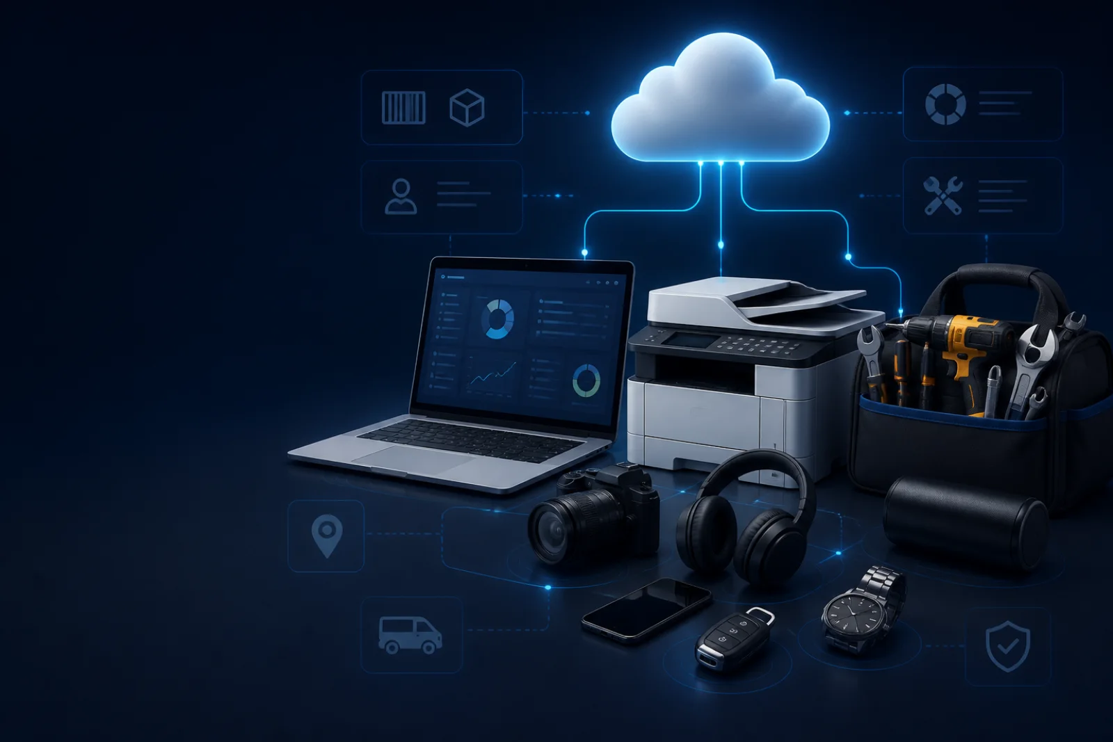 Asset Cloud securely organizing personal, SME, and corporate assets across their lifecycle
