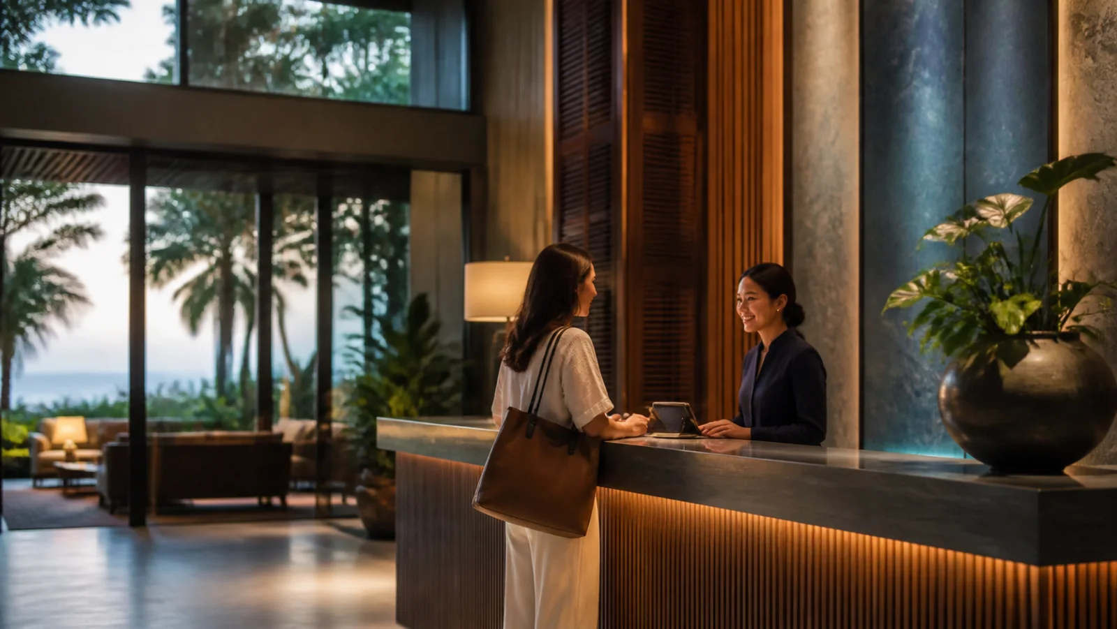 Hospitality technology concept connecting guest experience, property operations, and business insight